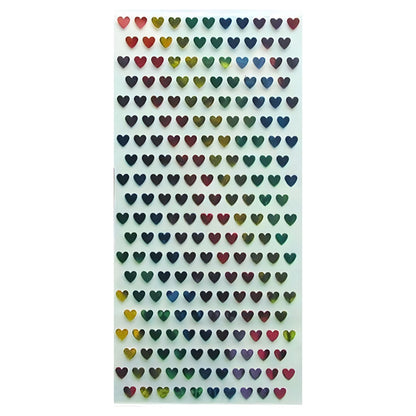 Micro Mini Hearts / Estampas Mini Corazones Metálicos Stickers Sticko