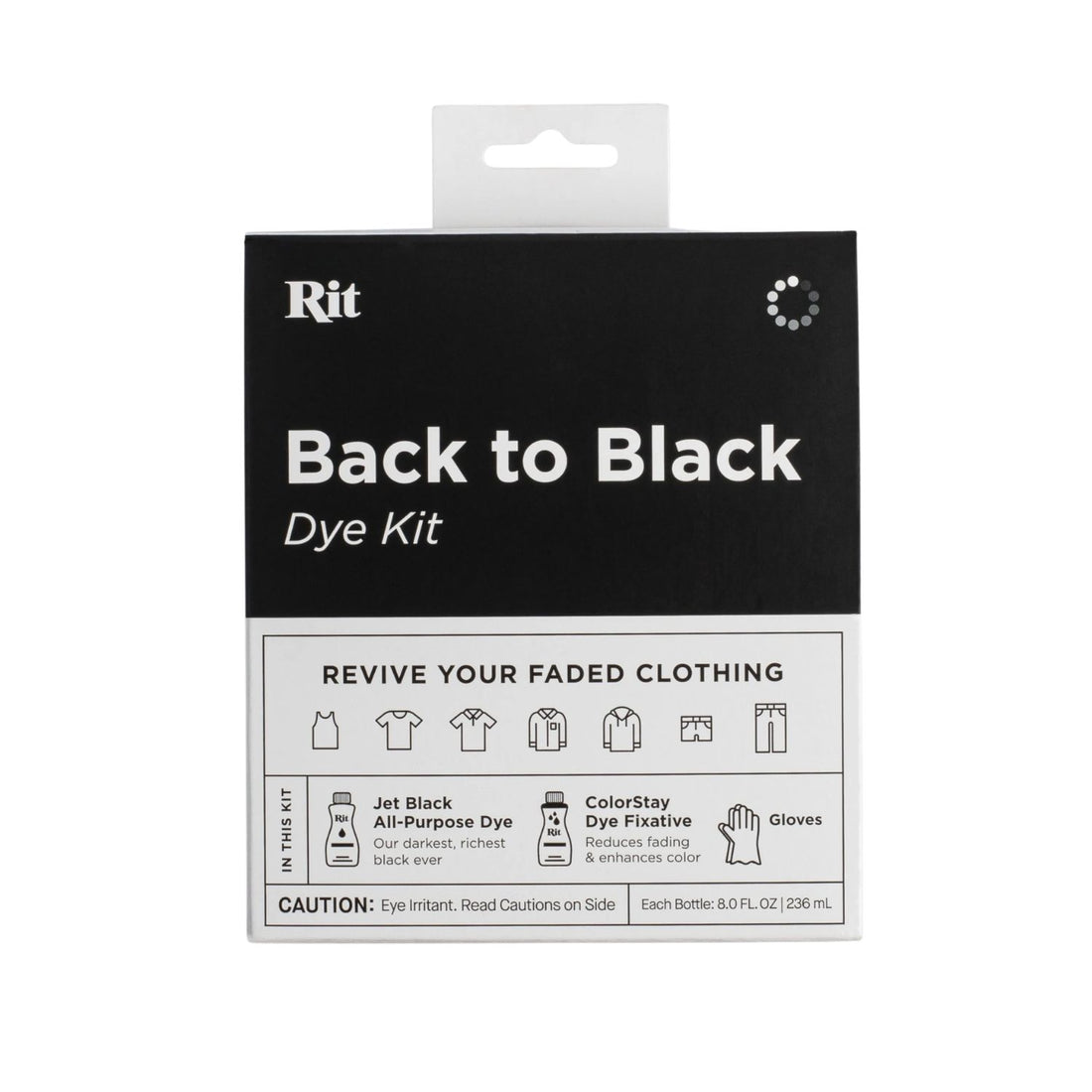 Tie-Dye Kit Back To Black / Colorante De Vuelta al Negro Pintura para Tela Rit