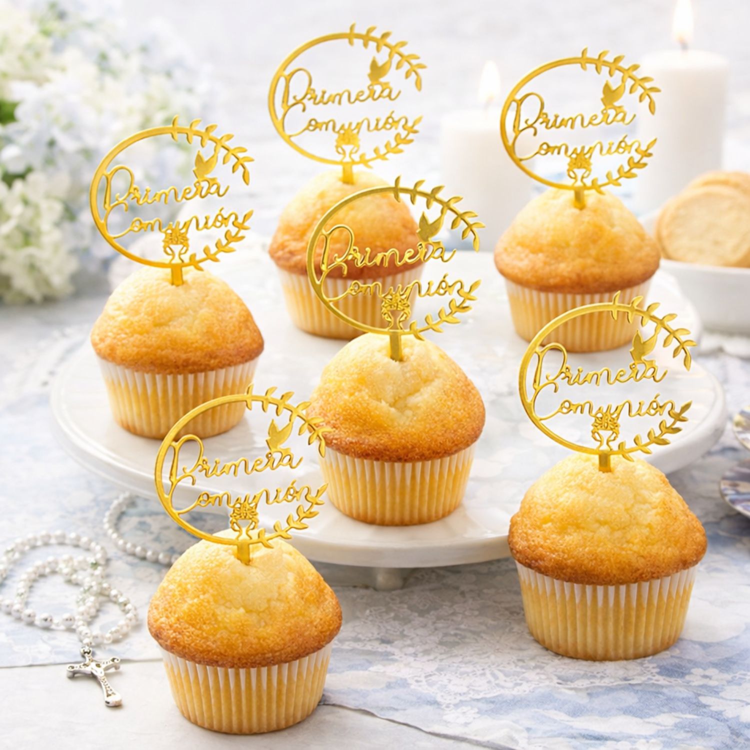 Suaje de Paloma y Topper para Cupcakes de Primera Comunión Dados de Corte / Suajes / Troqueles Hobbees