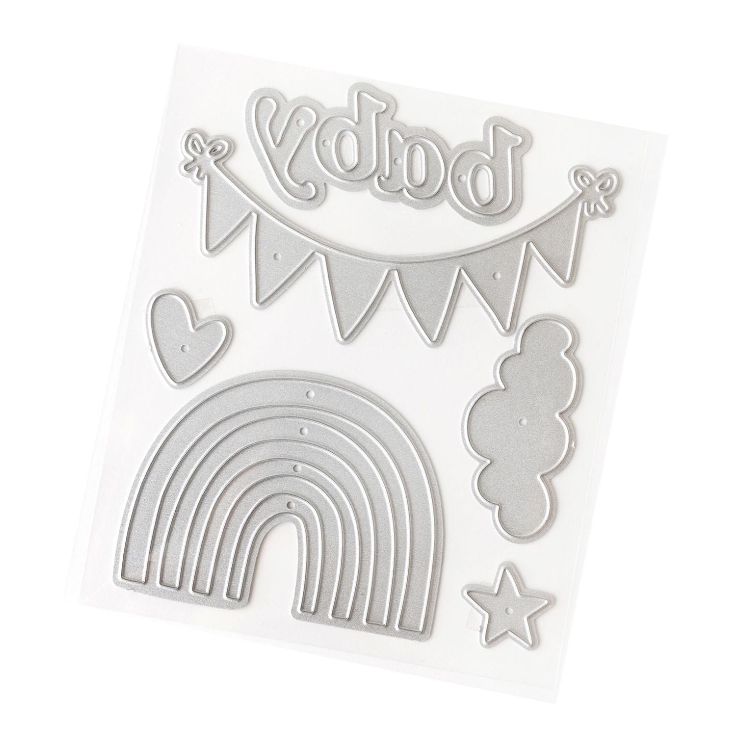 Hello Little Girl Metal Die Set / Juego de Suajes Dados de Corte / Suajes / Troqueles American Crafts