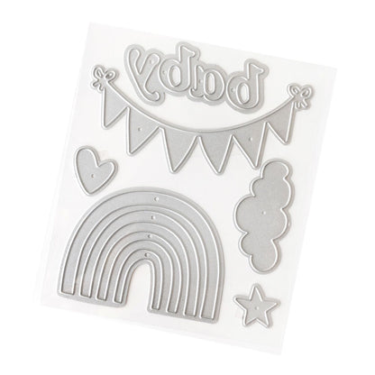 Hello Little Girl Metal Die Set / Juego de Suajes Dados de Corte / Suajes / Troqueles American Crafts