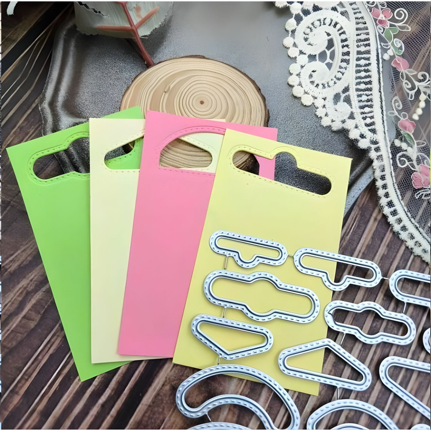 Suaje de Agujeros decorativos para Empaque (held hook) Dados de Corte / Suajes / Troqueles Hobbees
