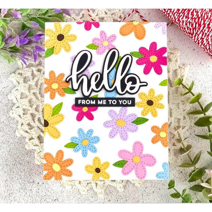 Suaje de Flores Pequeñas con Puntadas Dados de Corte / Suajes / Troqueles Hobbees