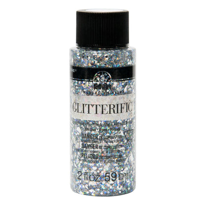 FolkArt Glitterific Paint Silver / Pintura Acrílica con Glitter Acrìlicos Plaid