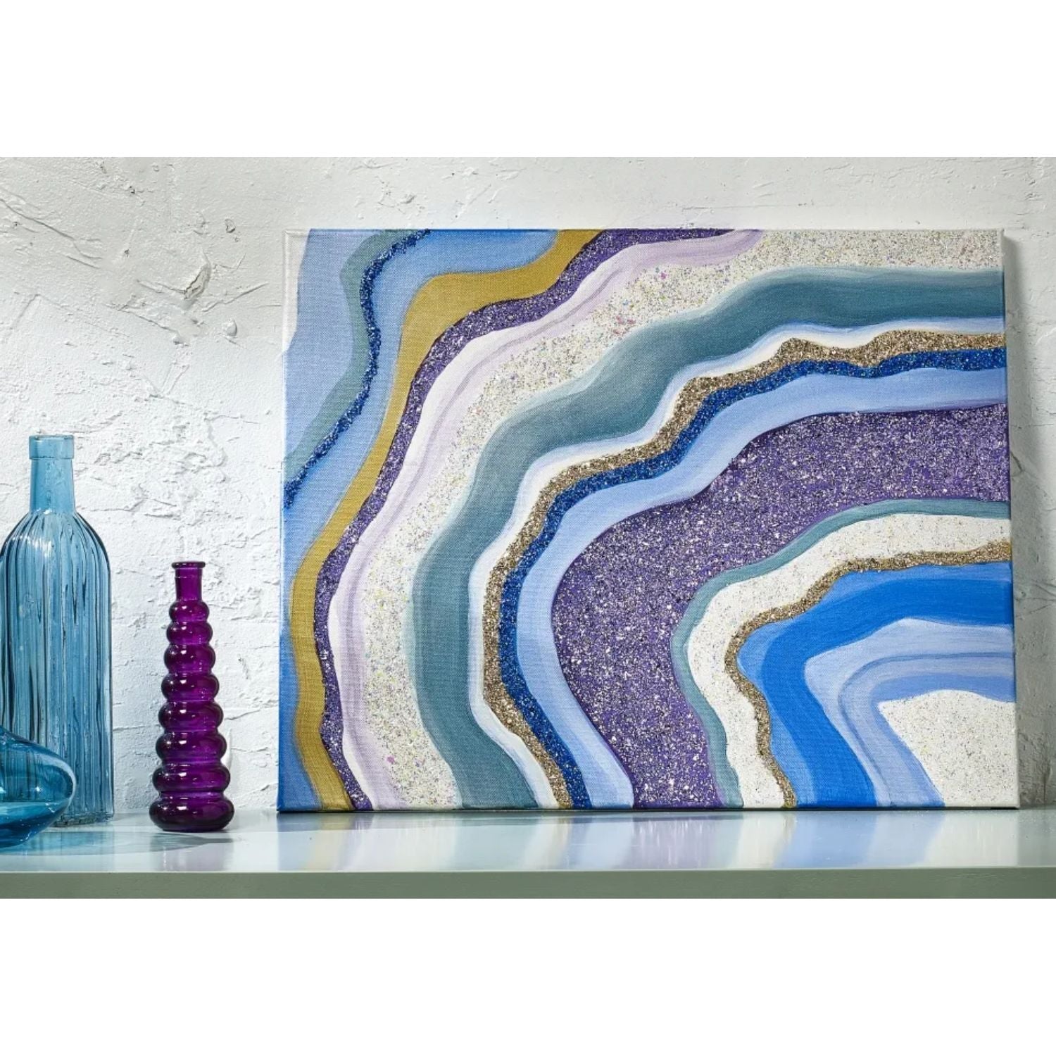 FolkArt Glitterific Paint Silver / Pintura Acrílica con Glitter Acrìlicos Plaid