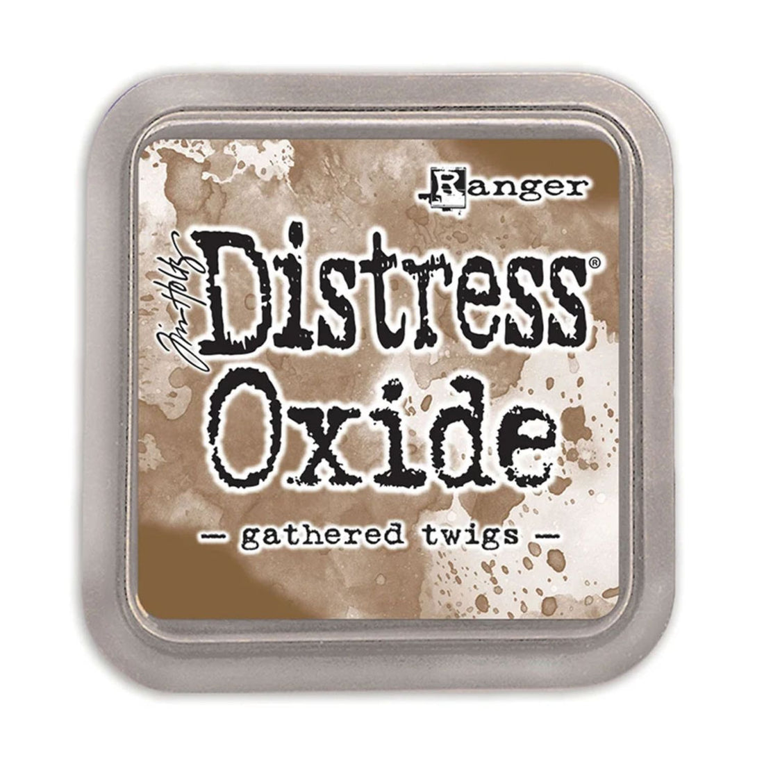 Tim Holtz Distress Oxide Gathered Twigs / Cojin de Tinta Efecto Oxidado Café Tintas Ranger