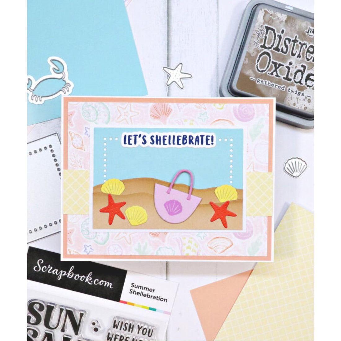Tim Holtz Distress Oxide Gathered Twigs / Cojin de Tinta Efecto Oxidado Café Tintas Ranger