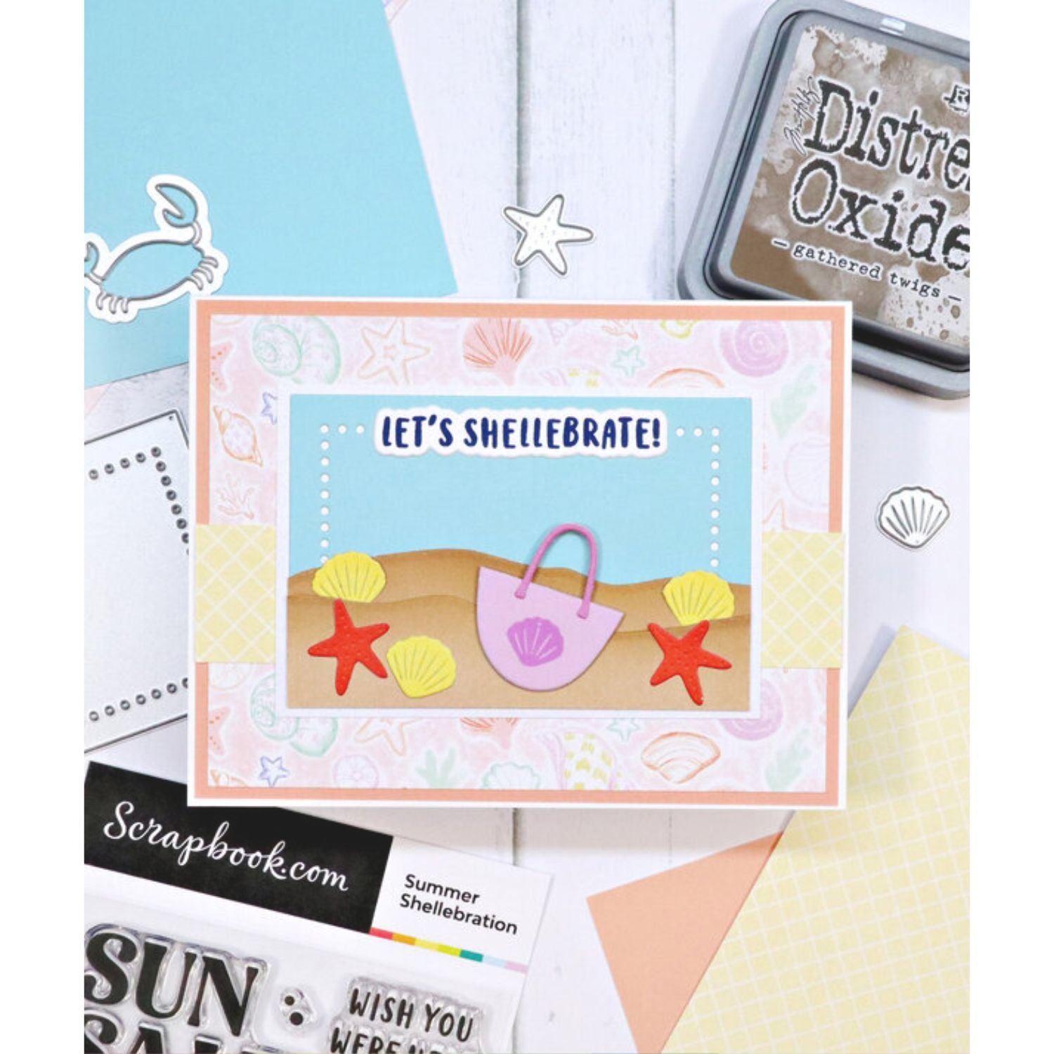 Tim Holtz Distress Oxide Gathered Twigs / Cojin de Tinta Efecto Oxidado Café Tintas Ranger