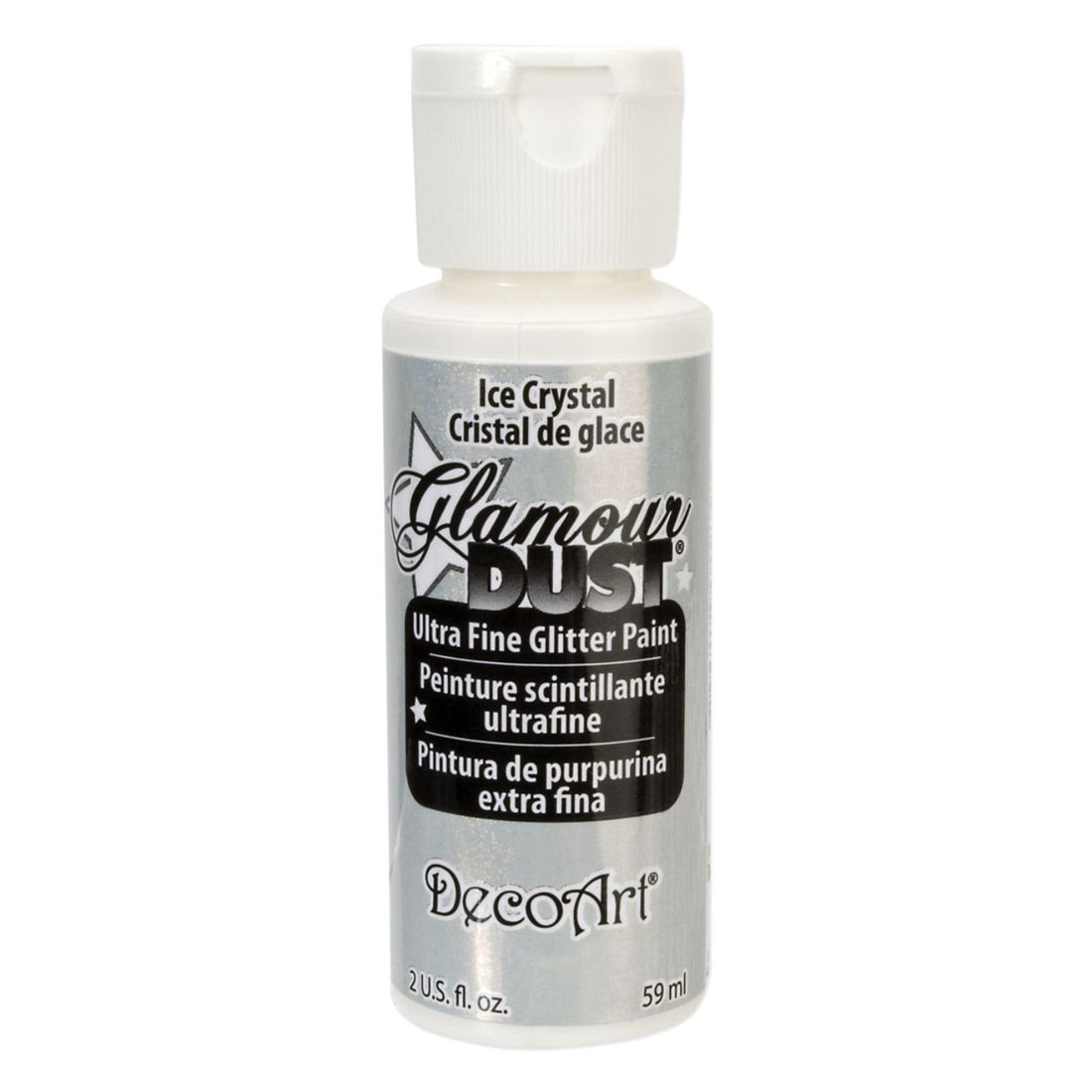 Glamour Dust Glitter Paint Ice Crystal / Pintura con Purpurina Translúcido Acrìlicos DecoArt