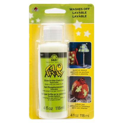 Glo Away Removable Paint / Pintura Lavable Brilla en la Oscuridad Acrìlicos Plaid