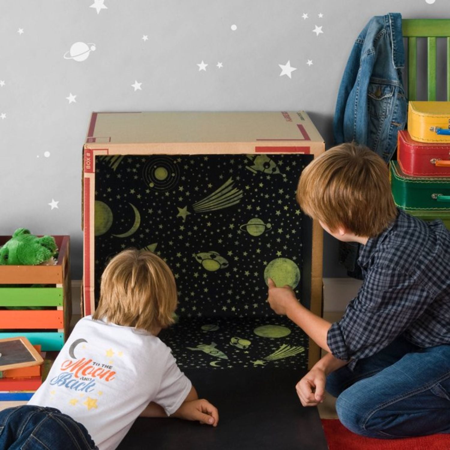 Glo Away Removable Paint / Pintura Lavable Brilla en la Oscuridad Acrìlicos Plaid