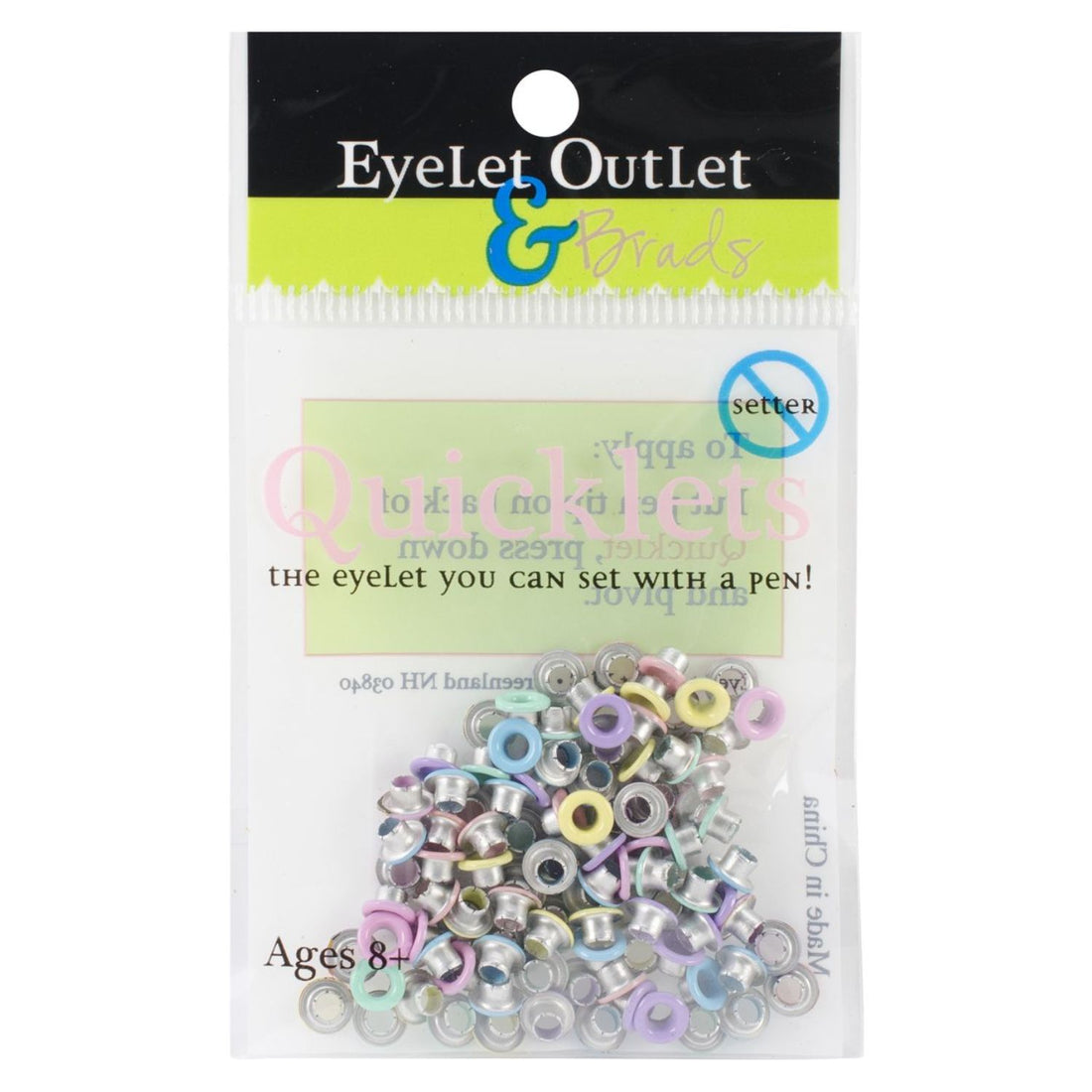 84 Quicklets Spring 2 Eyelets / Ojillos Colores de Primavera Adornos / Embellishments Eyelet Outlet