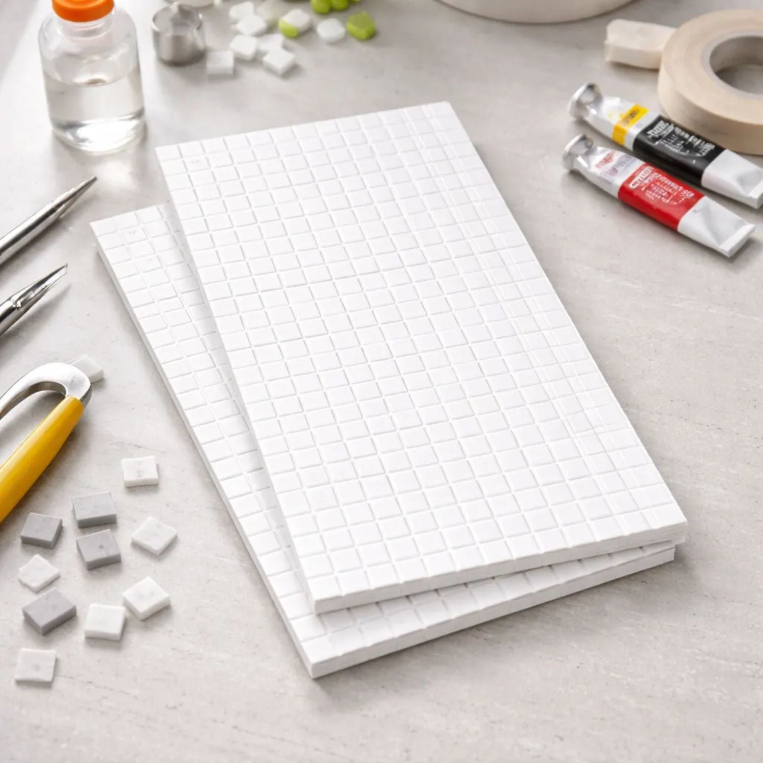 3D Pop Dots Dual-Adhesive Foam / Foami Cuadrados Adhesivos 6.3 mm Adhesivos / Pegamentos Multicraft Imports