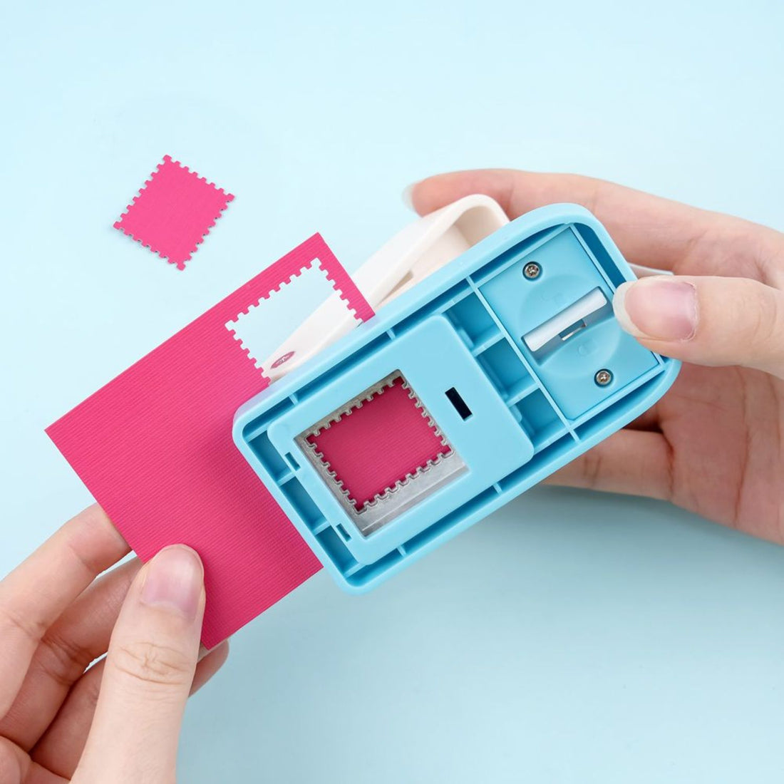 Perforadora Tipo Sello o Timbre Postal Grande