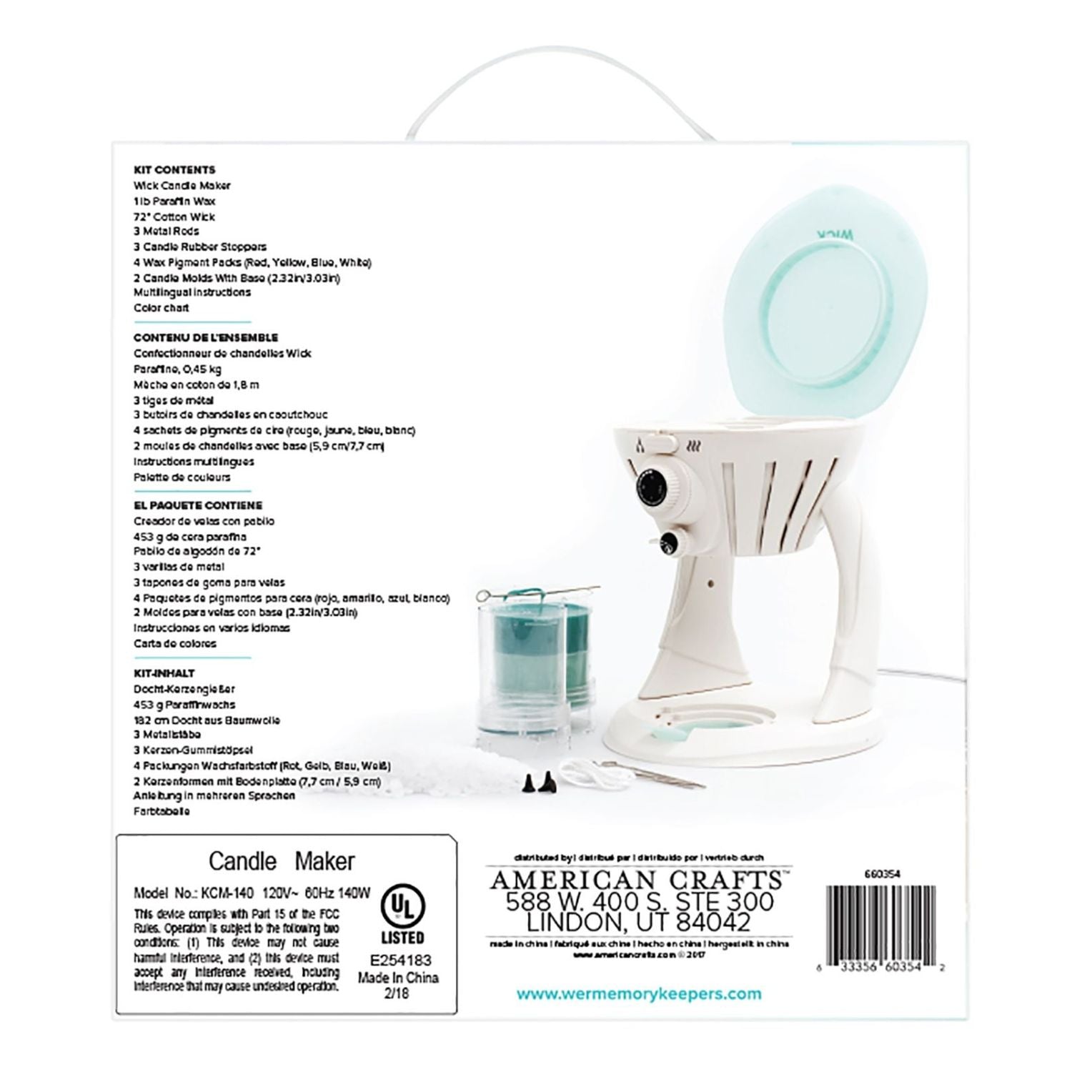 The Wick Candle Making Kit / Máquina y Accesorios Para Hacer Velas Máquinas We R Memory Keepers