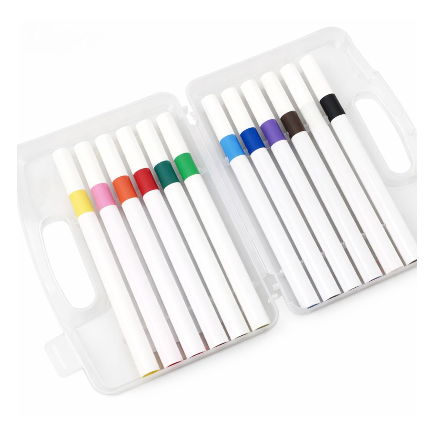 Set Marcadores Acrílicos Con Estuche Colores y Plumones Hobbees