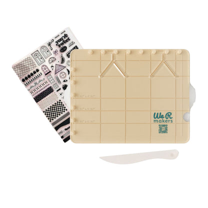 Stamp Board &amp; Stamps / Tabla Para Estampado Herramientas We R Makers