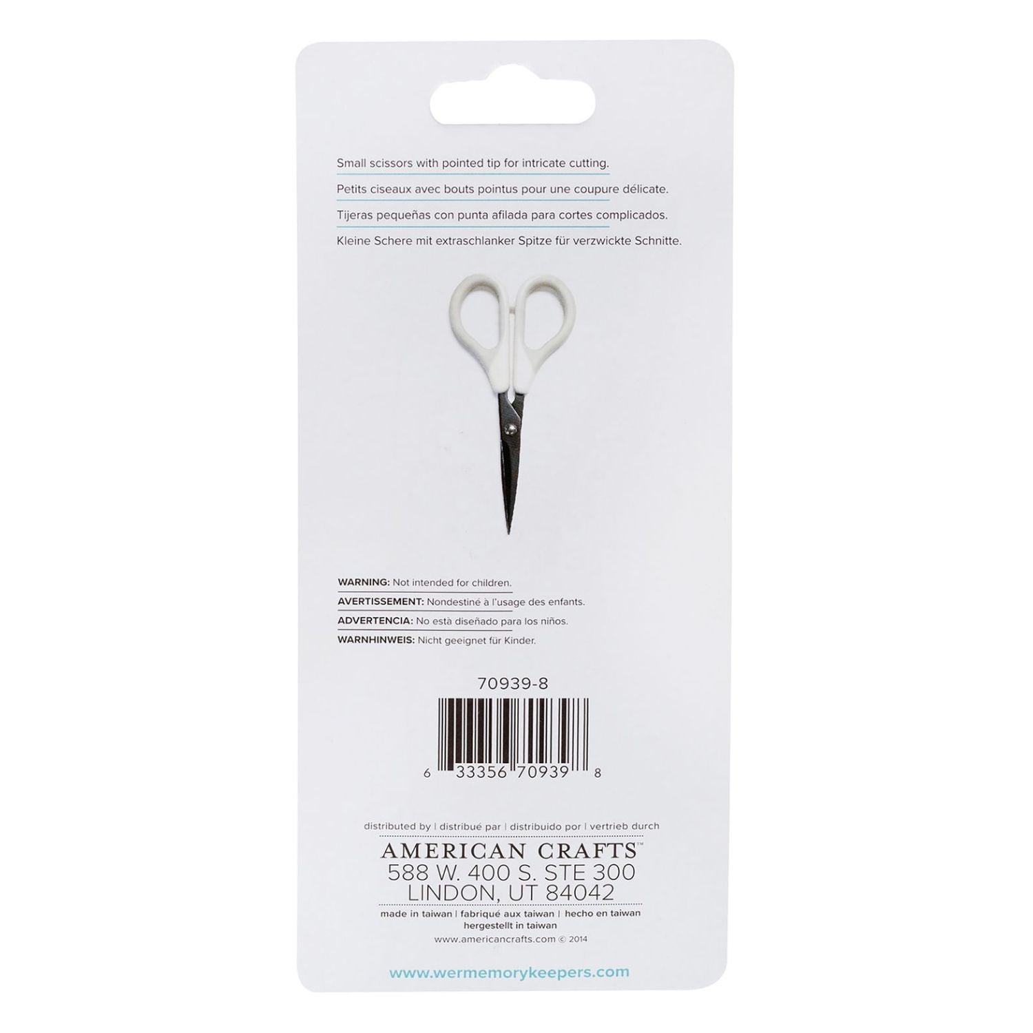 Precision Scissors 5 in / Tijeras de Precisión Tijeras / Cutters We R Memory Keepers
