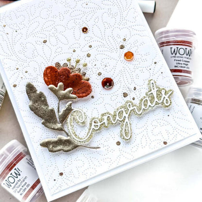 Platinum Embossing Powder Ultra High / Polvo de Embossing Plateado Ultra Calidad Polvos de Embossing Wow!
