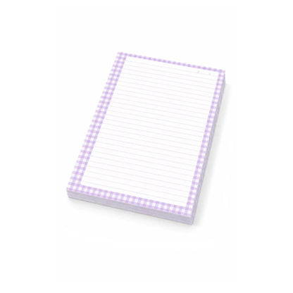 100 Hojas Interiores 1/4 Carta Cuadros Lila Encuadernacion Crazy Crafts