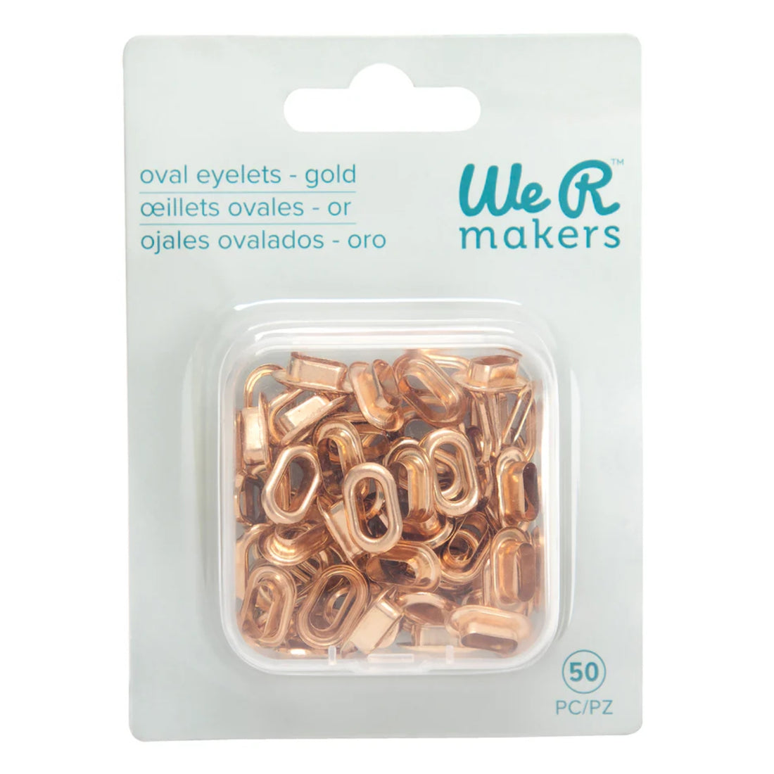 Gold Oval Eyelets / Ojillos Ovalados Dorados Eyelets, Ojilos We R Makers