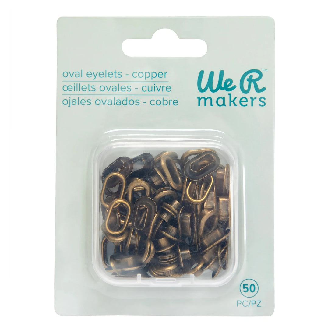 Copper Oval Eyelets / Ojillos Ovalados Cobre Eyelets, Ojilos We R Makers