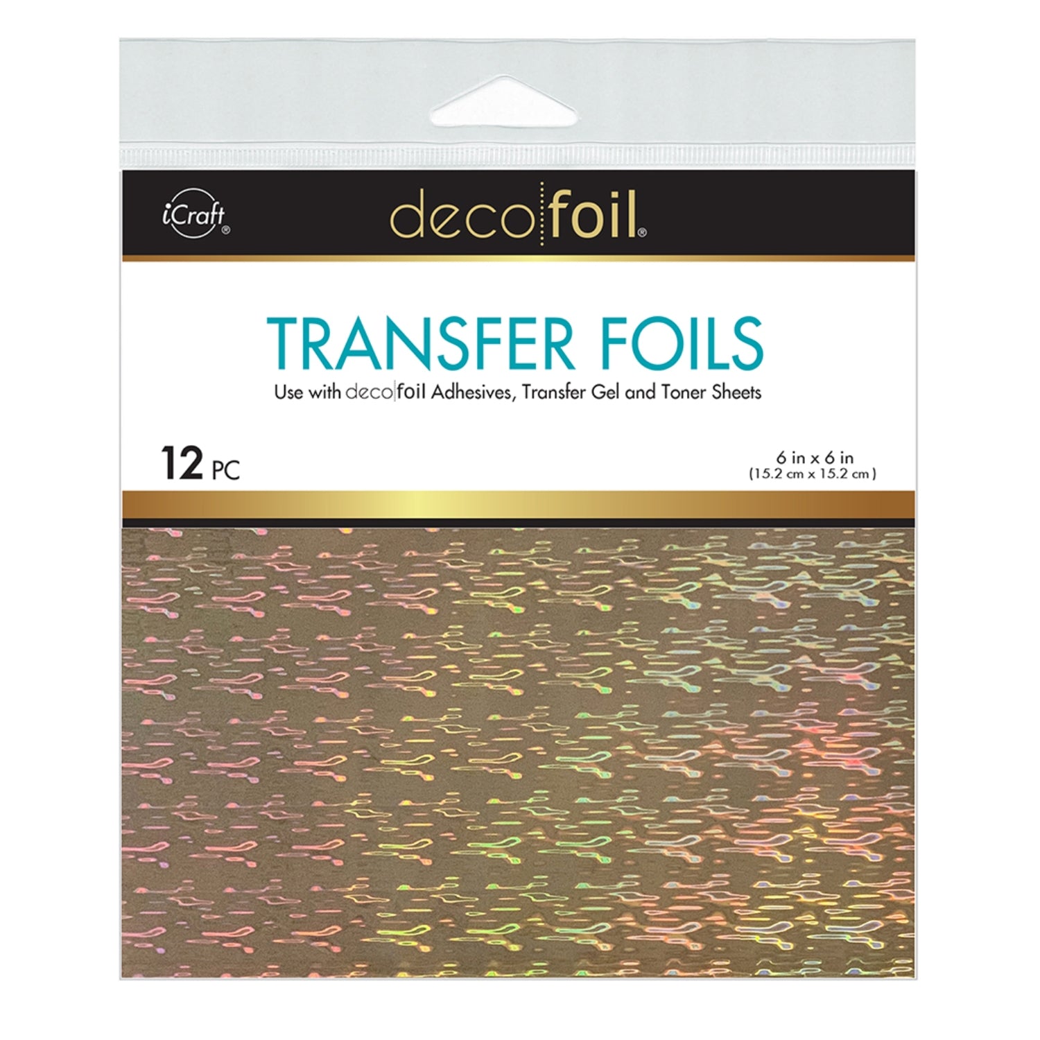 Transfer Foil Firelight 6 x 6"/ 12 Hojas de Foil Reactivo al Toner Adornos / Embellishments Therm O Web