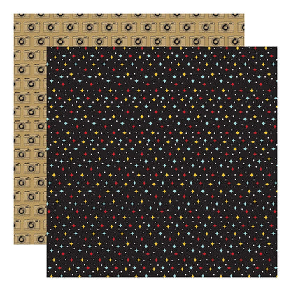 Magic Sparkle Double Sided Paper / Papel Doble Cara Mickey 12" Papel, Hojas Sueltas Echo Park