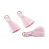 10 Mini Borlas Rosa Pastel Adornos / Embellishments Hobbees