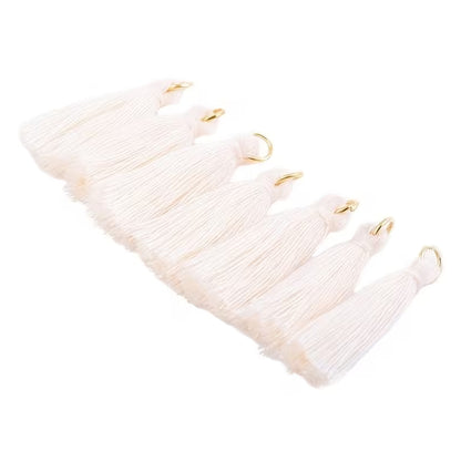 10 Mini Borlas Marfil Adornos / Embellishments Hobbees