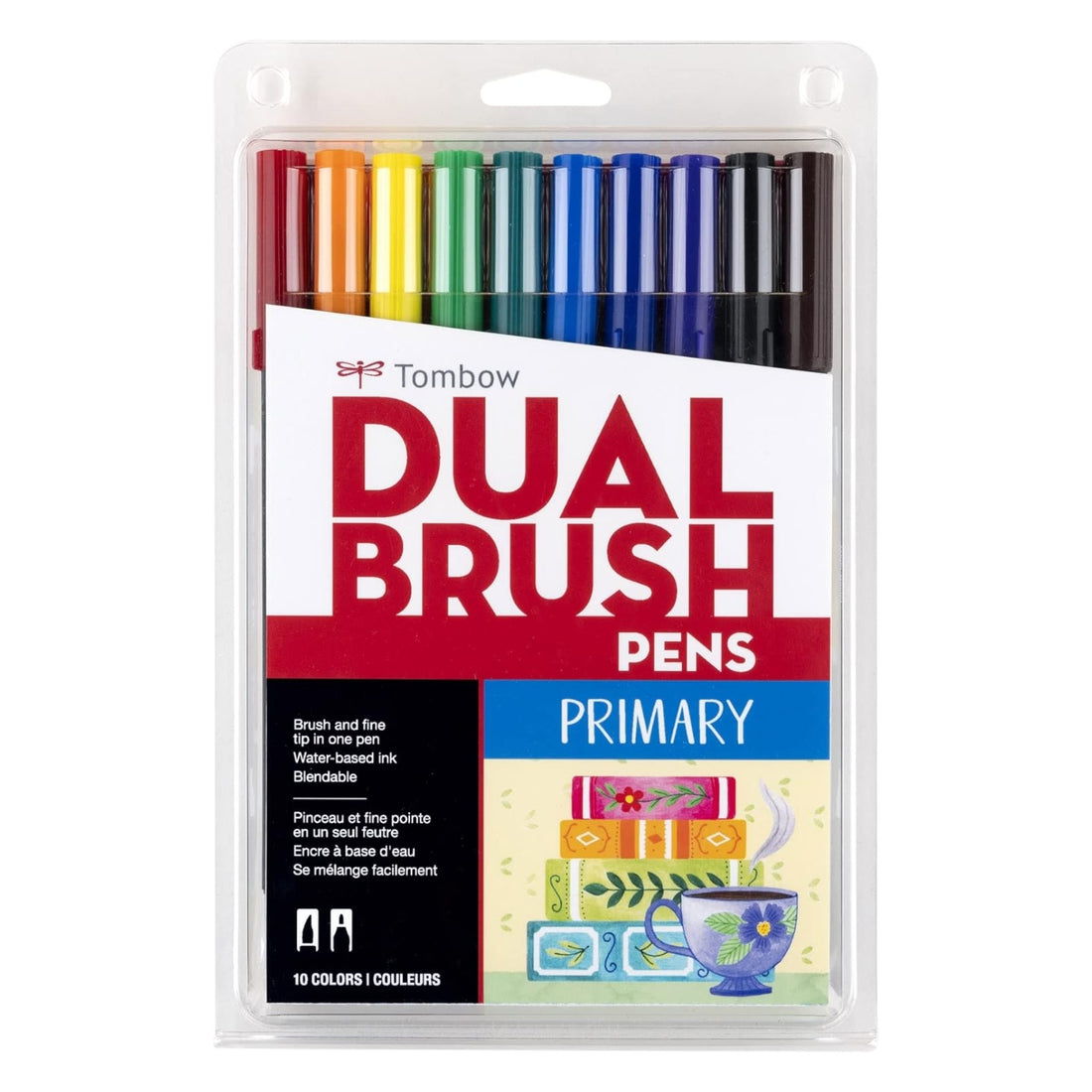 Marker Brush Pens Primary Palette / Marcadores Acuarelables Colores Primarios Marcadores &amp; Plumones Tombow