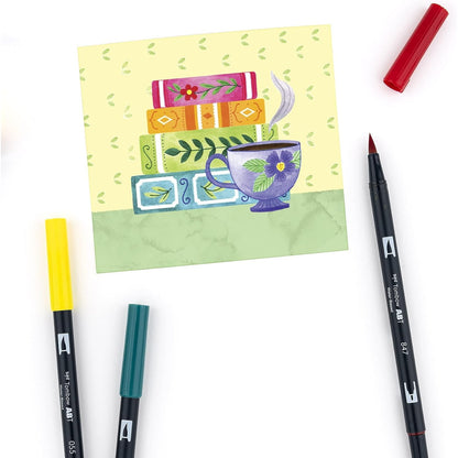 Marker Brush Pens Primary Palette / Marcadores Acuarelables Colores Primarios Marcadores &amp; Plumones Tombow