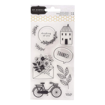 This is Family Clear Stamps / Sellos de Polímero Familia Sellos JEN HADFIELD