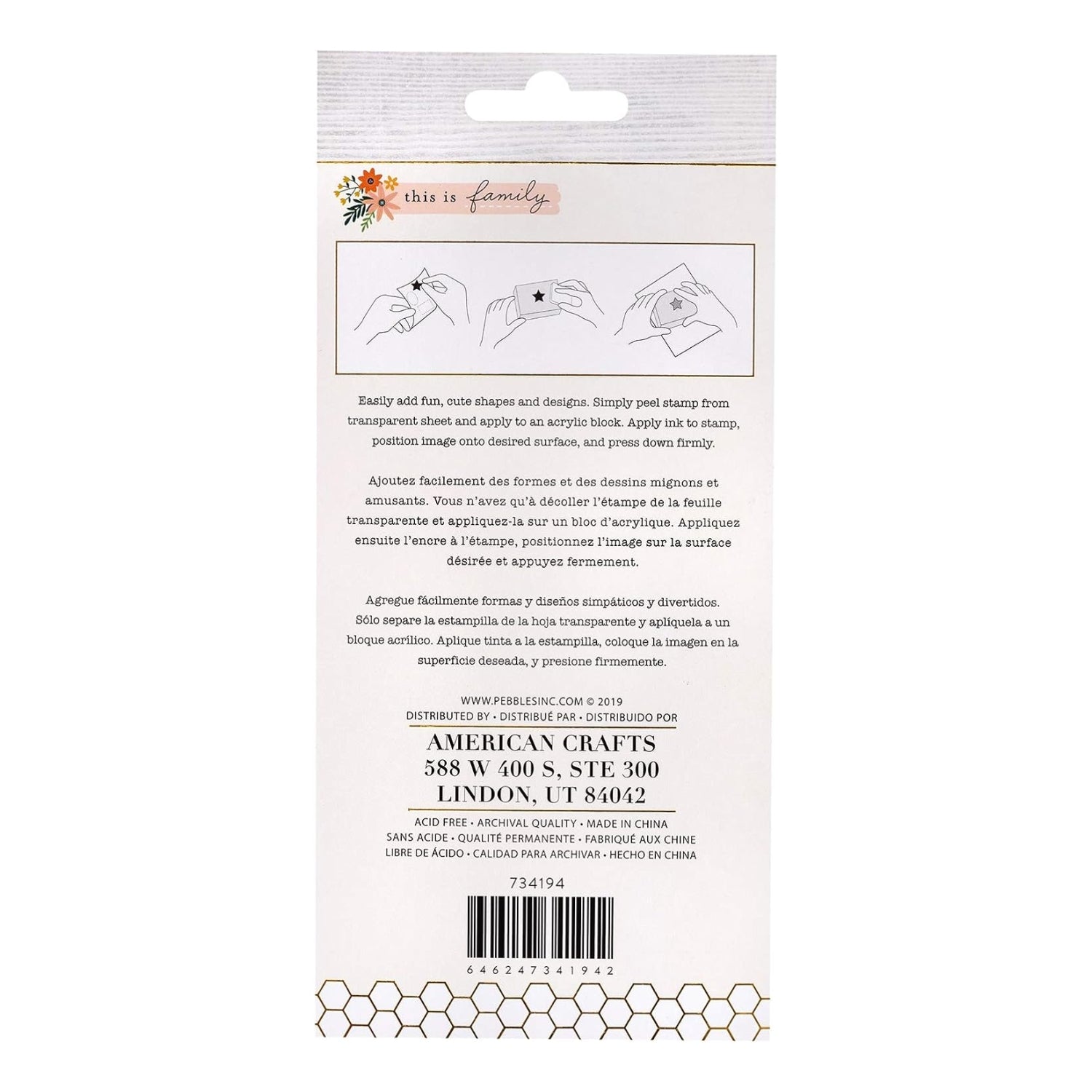 This is Family Clear Stamps / Sellos de Polímero Familia Sellos JEN HADFIELD