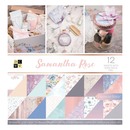 Cardstock Samantha Rose / Block de Cartulina Papel DCWV