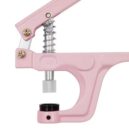Remachadora de Botones Rosa con Botones