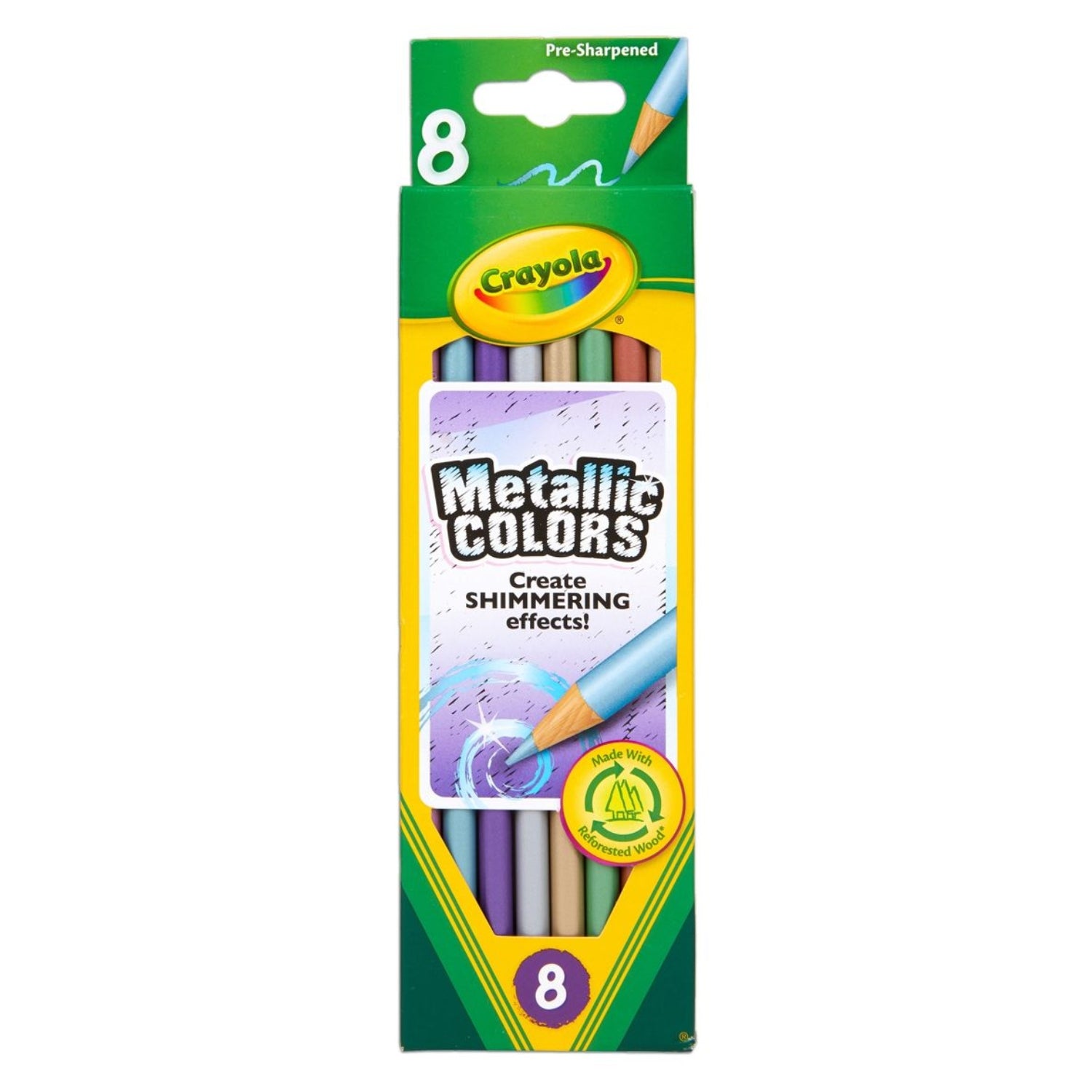 Crayola Metallic Colored Pencils / Lápices de Colores Metálicos Colores y Plumones Crayola
