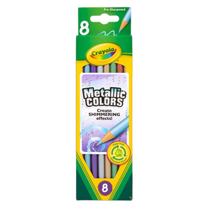Crayola Metallic Colored Pencils / Lápices de Colores Metálicos Colores y Plumones Crayola