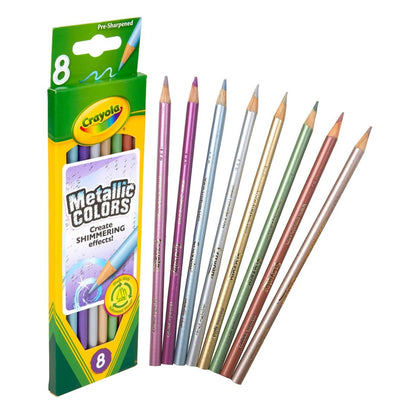 Crayola Metallic Colored Pencils / Lápices de Colores Metálicos Colores y Plumones Crayola