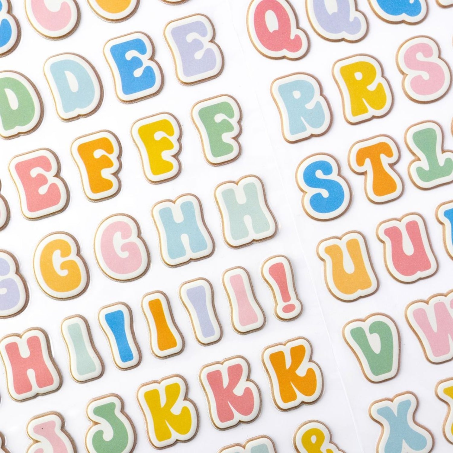Thickers Groovy Alphabet Stickers / Calcomanias Esponjadas De Alfabeto Stickers American Crafts