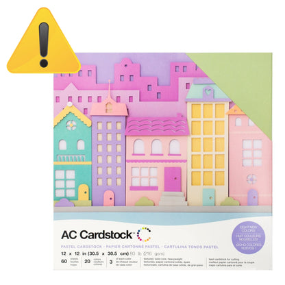 EA Pastels Cardstock Pack / Paquete de Cartulina en Tonos Pastel Papel American Crafts