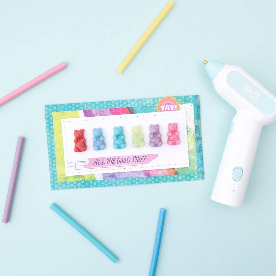 Multi-Color Glue Sticks / Barras de Pegamento Multicolor Adhesivos / Pegamentos We R Memory Keepers