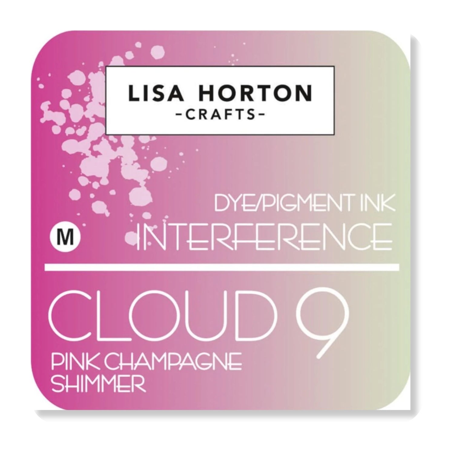 Interference Ink Pad Pink Champagne / Tinta De Interferencia Champaña Rosa Tinta para Sellos Lisa Horton Crafts