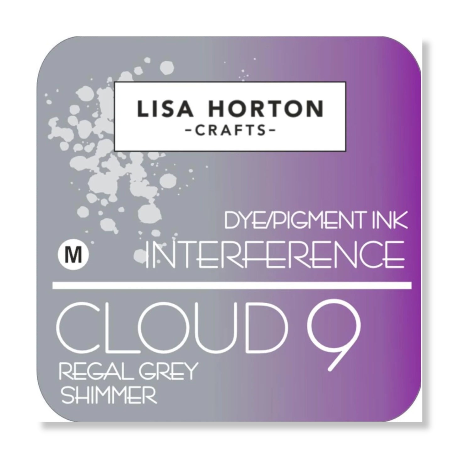 Interference Ink Pad Regal Gray / Tinta De Interferencia Gris Real Tinta para Sellos Lisa Horton Crafts