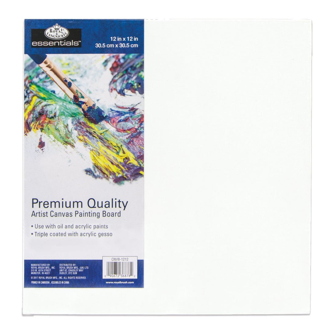 Canvas Board 12 x 12" / Lienzo Para Artista 30.5cm Lienzos Royal Langnickel