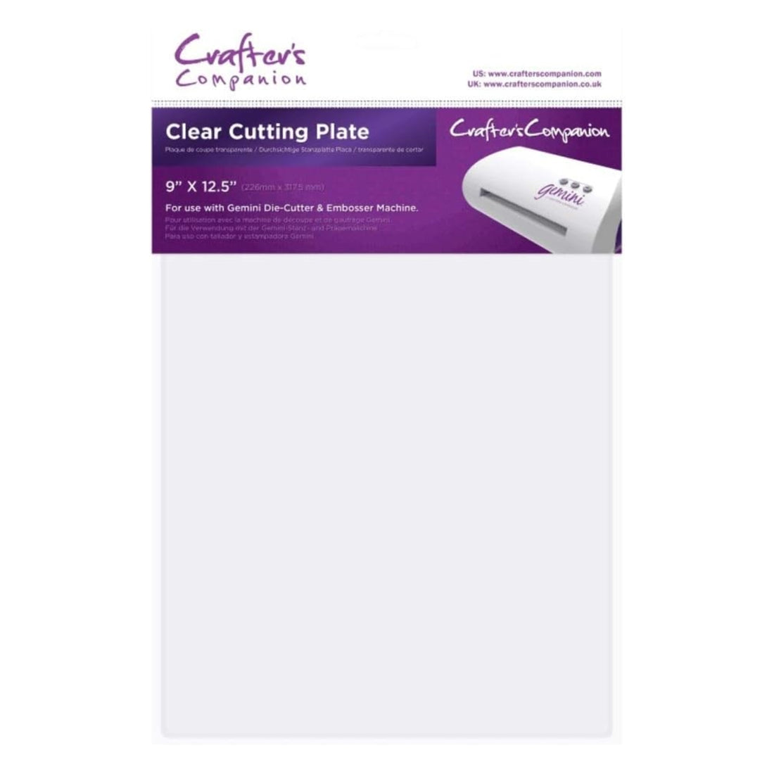 Gemini Clear Cutting Plate / Placa de Corte para Gemini Accesorios Crafter&