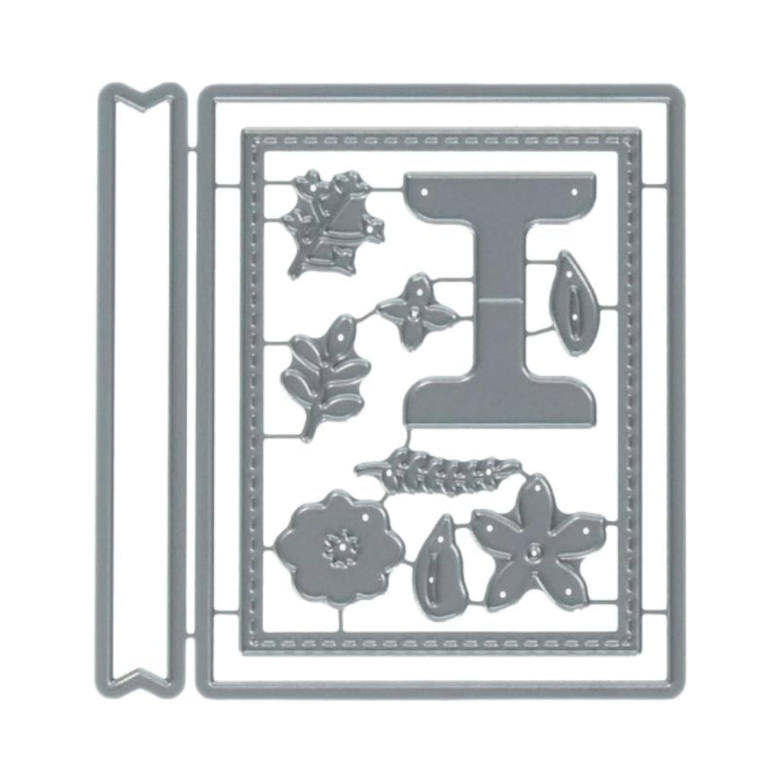 Monogram Dies / Suajes de Flores, Tarjetas y Hojas Dados de Corte / Suajes / Troqueles Concord &amp; 9th