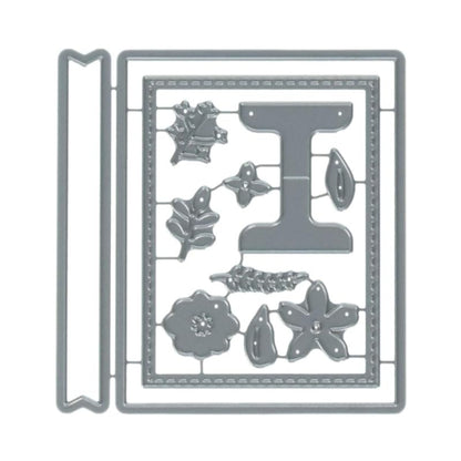 Monogram Dies / Suajes de Flores, Tarjetas y Hojas Dados de Corte / Suajes / Troqueles Concord &amp; 9th