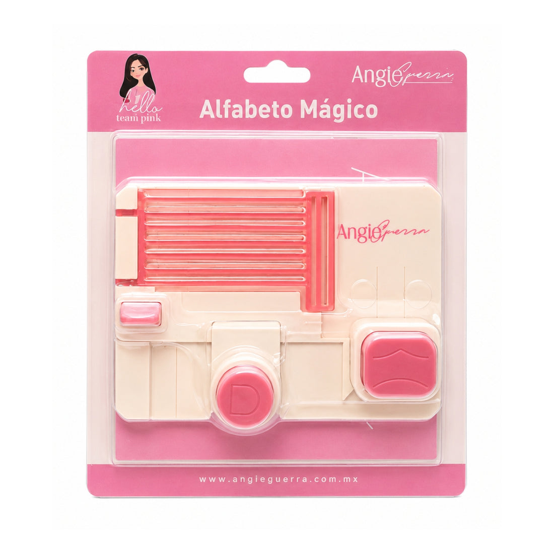 Tabla Perforadora Abecedario Mágico Team Pink Perforadoras We R Makers