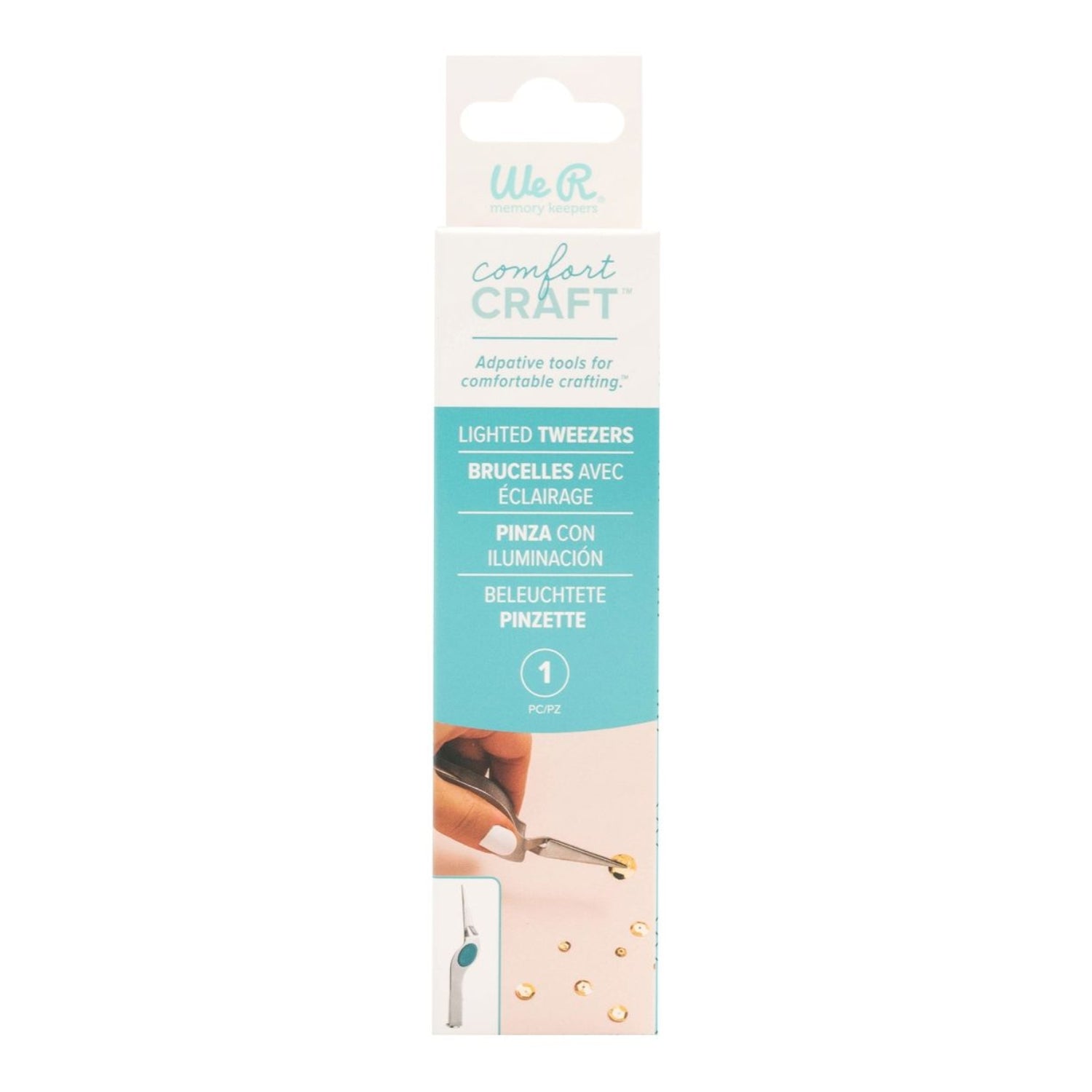 Comfort Craft Lighted Tweezers / Pinzas Iluminadas Herramientas We R Makers